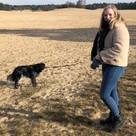 Marieke Huijzer (met hond)